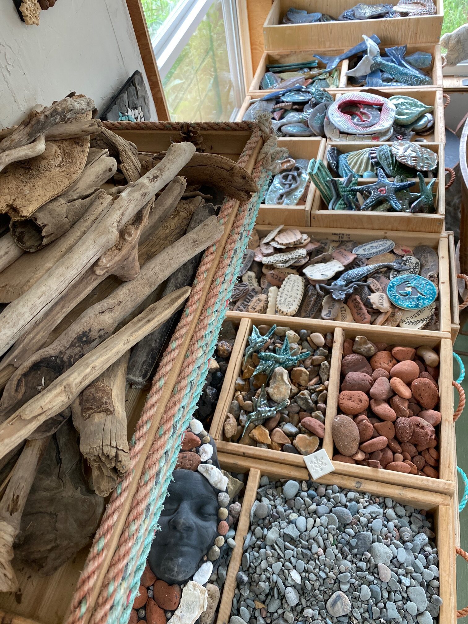 Supplies for Tim Issac’s Mosaic workshop